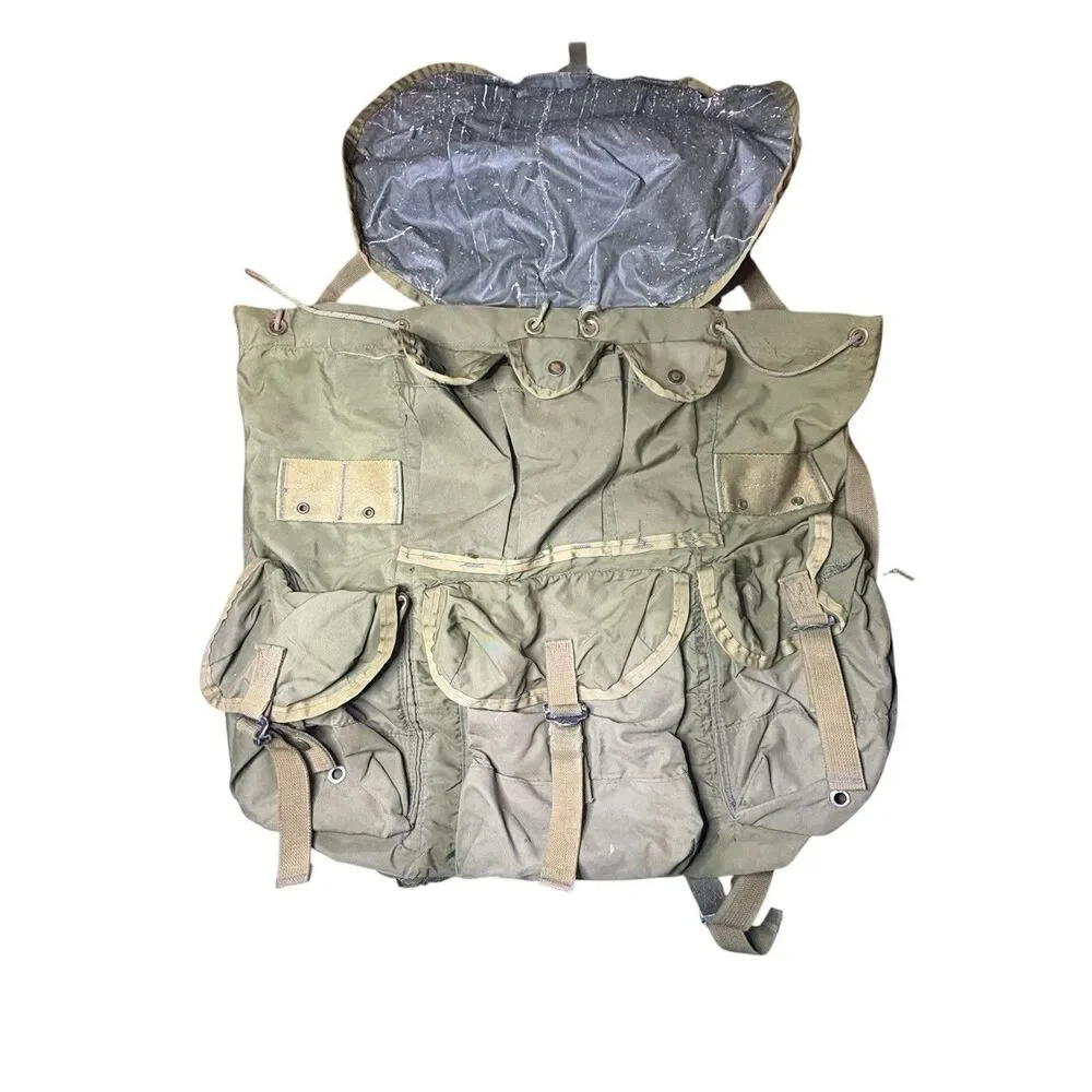 US Military Field Pack Combat Green Nylon Backpack No Frame Alice Pack